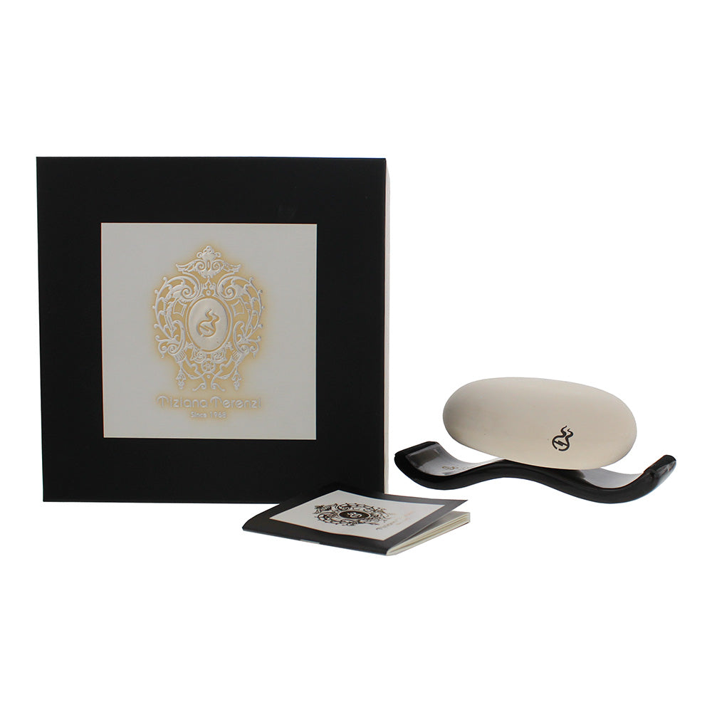 Tiziana Terenzi Ischia Orchid Fragrance Porcelain Pebble with Ceramic Holder