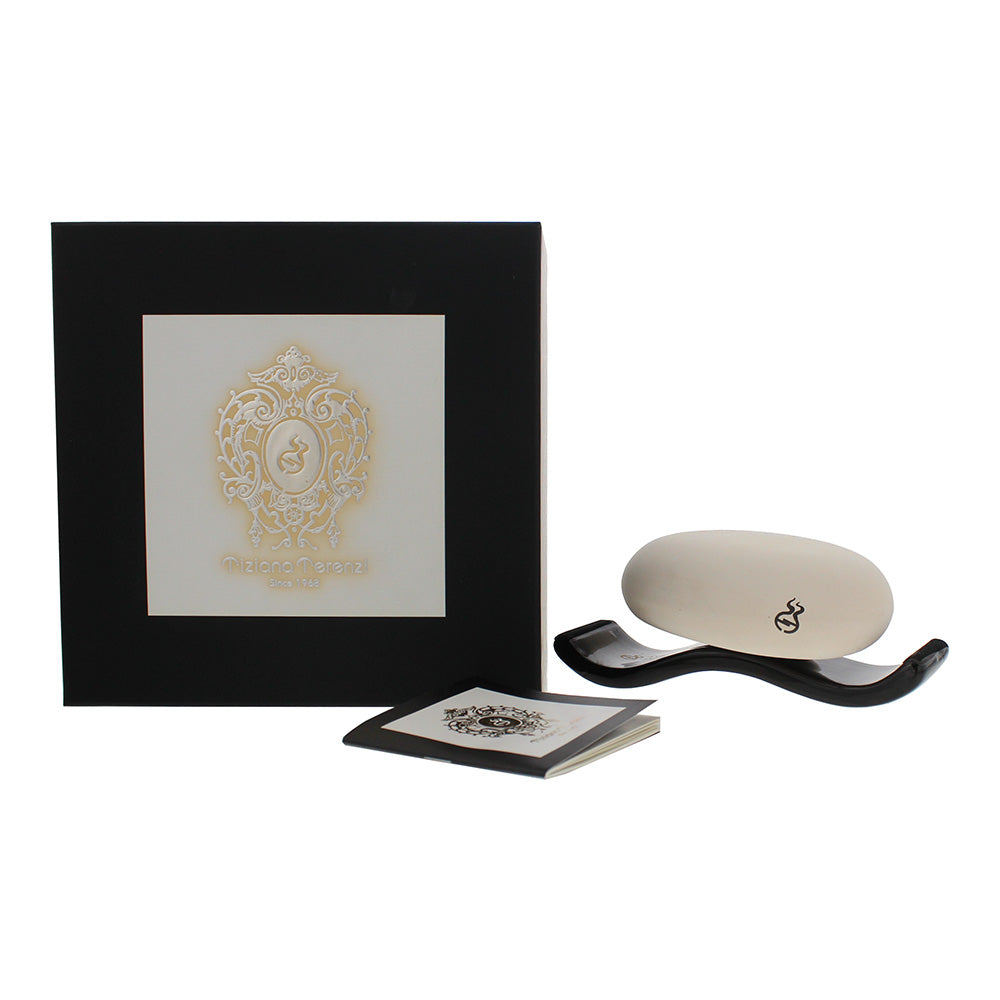 Tiziana Terenzi Spicy SnowPorcelain Pebble with Ceramic Holder