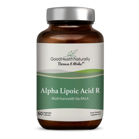 Godt helbred naturligt alfa-liponsyre 'R', 60 kapsler