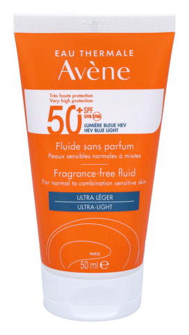 Avene High Protection Unscented Fluid SPF50+ 50 ml
