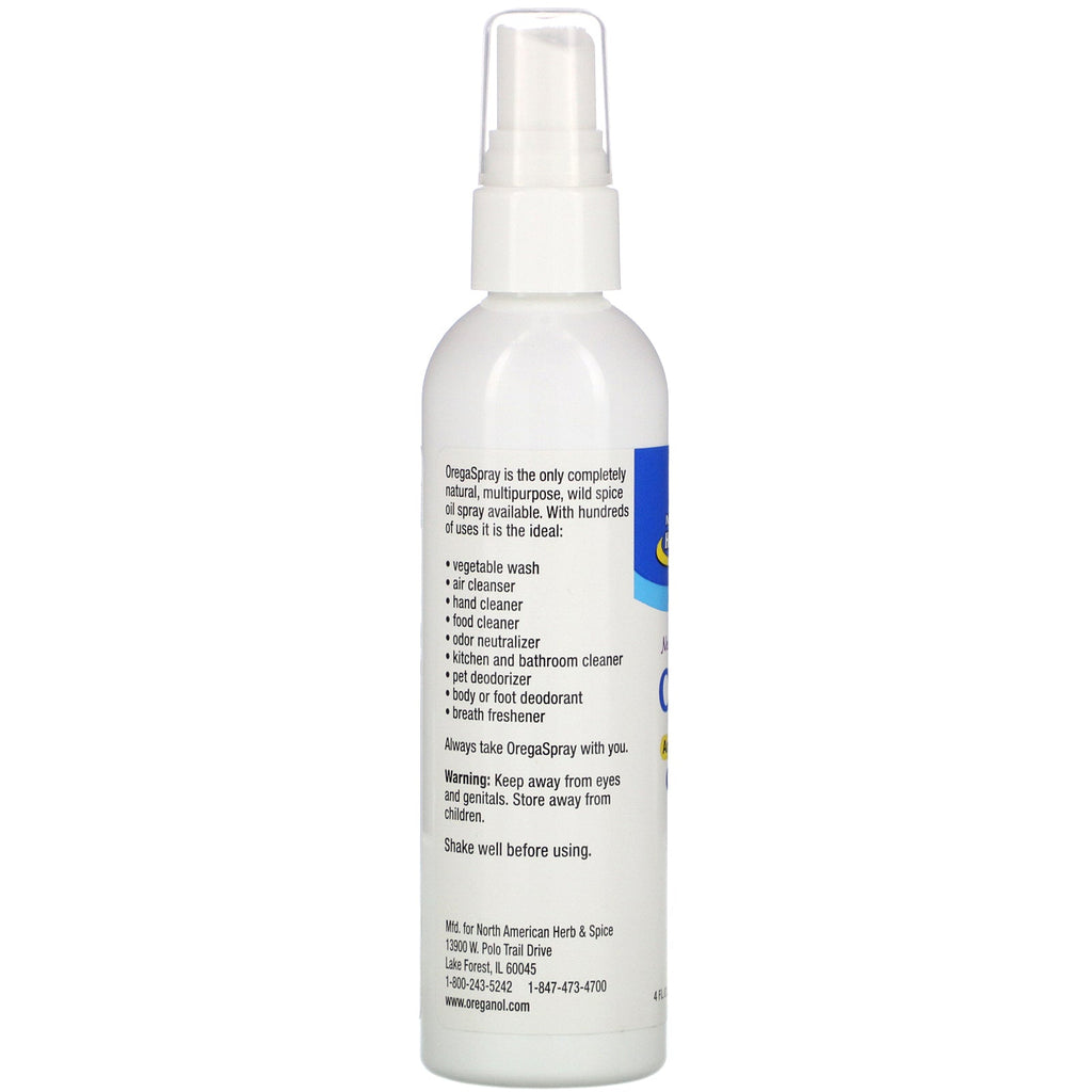 Nordamerikanske urter og krydderier, OregaSpray, Aromatic Wild Spice Oil Spray, Wild Lavender Duft, 4 fl oz (120 ml)