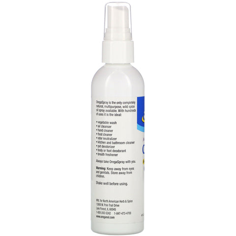 Nordamerikanske urter og krydderier, OregaSpray, Aromatic Wild Spice Oil Spray, Wild Lavender Duft, 4 fl oz (120 ml)