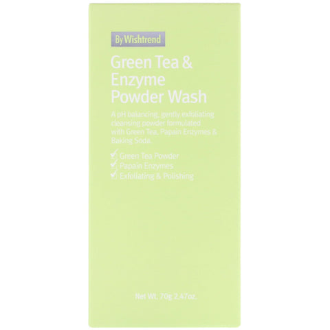 Wishtrend, Green Tea & Enzyme Powder Wash, 2,47 oz (70 g)