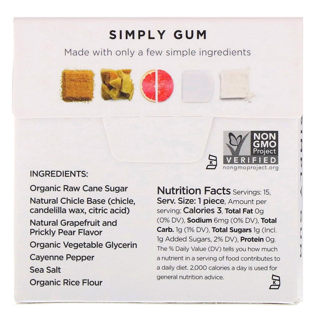 Simply Gum, Cleanse Gum, 15 Pieces