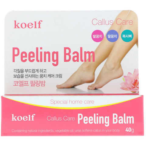 Koelf, Bálsamo exfoliante para el cuidado de los callos, 40 g