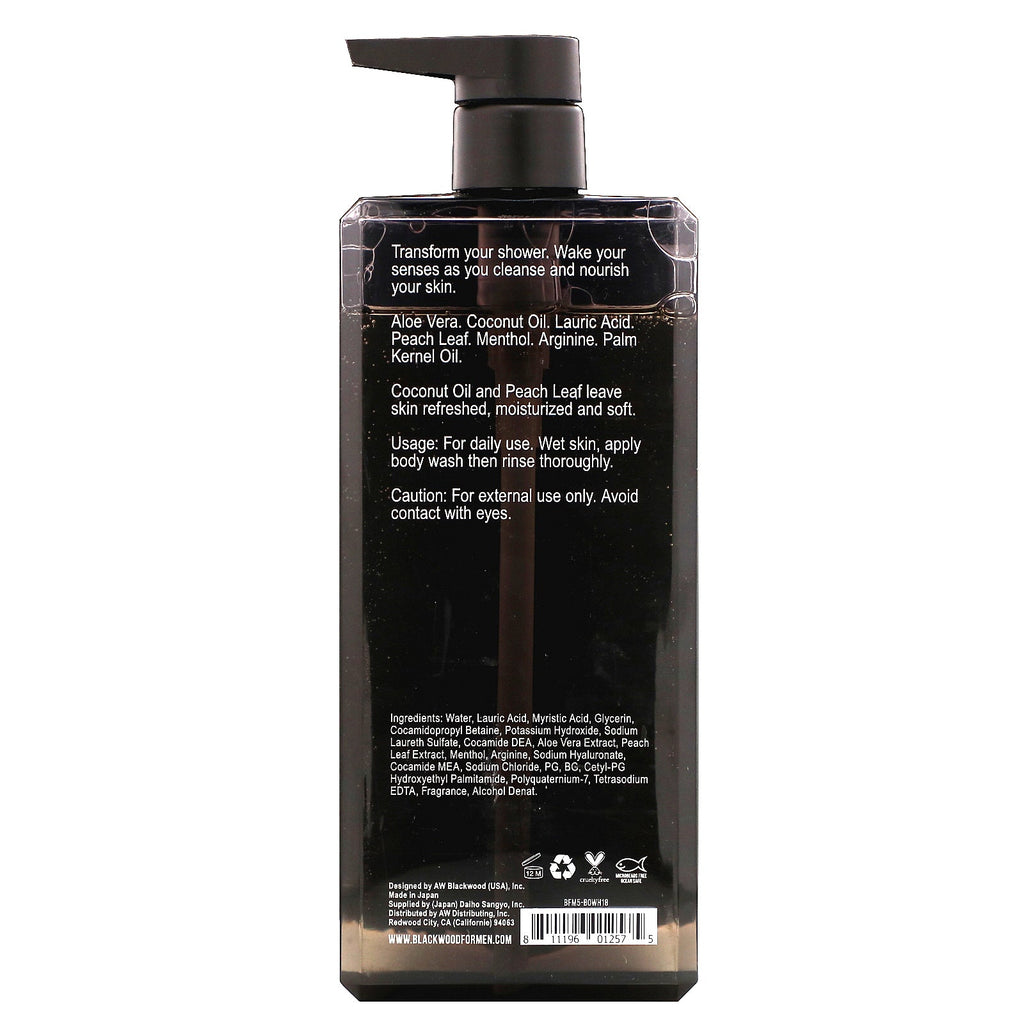 Blackwood For Men, Pure Moisture, Body Wash, For Men, 18 fl oz (532.35 ml)