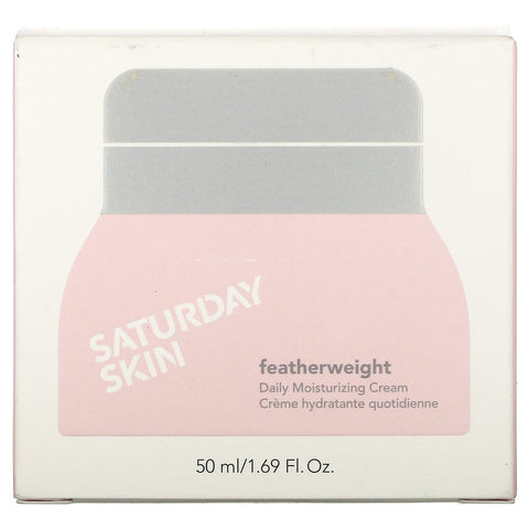 Saturday Skin, Peso pluma, Crema hidratante diaria, 50 ml (1,69 oz. líq.)