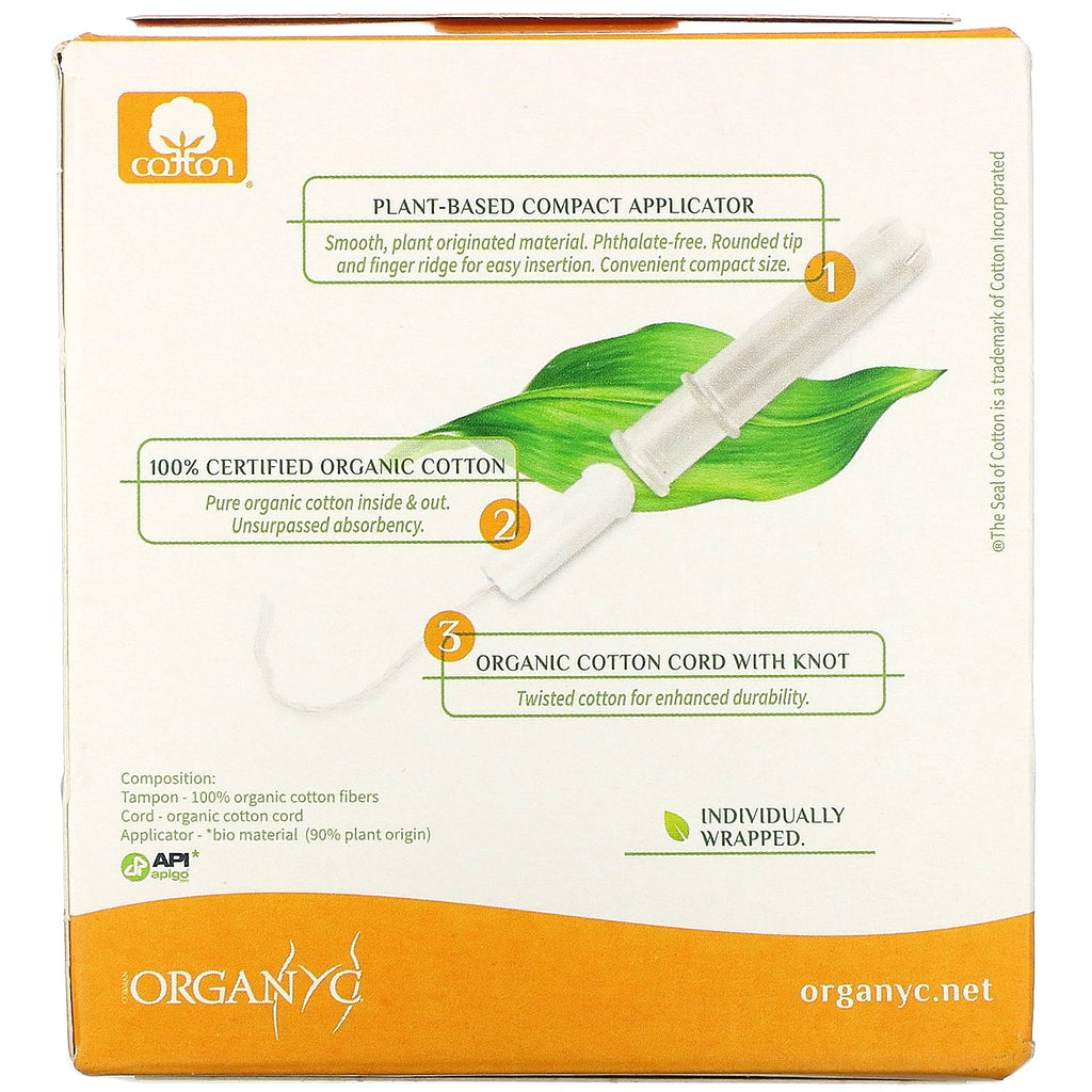 Organyc, Tamponer, Compact, Super Plus, 16 Tamponer