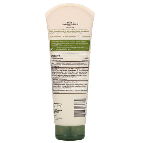 Aveeno, Active Naturals, loción humectante diaria, sin fragancia, 8 oz (227 g)