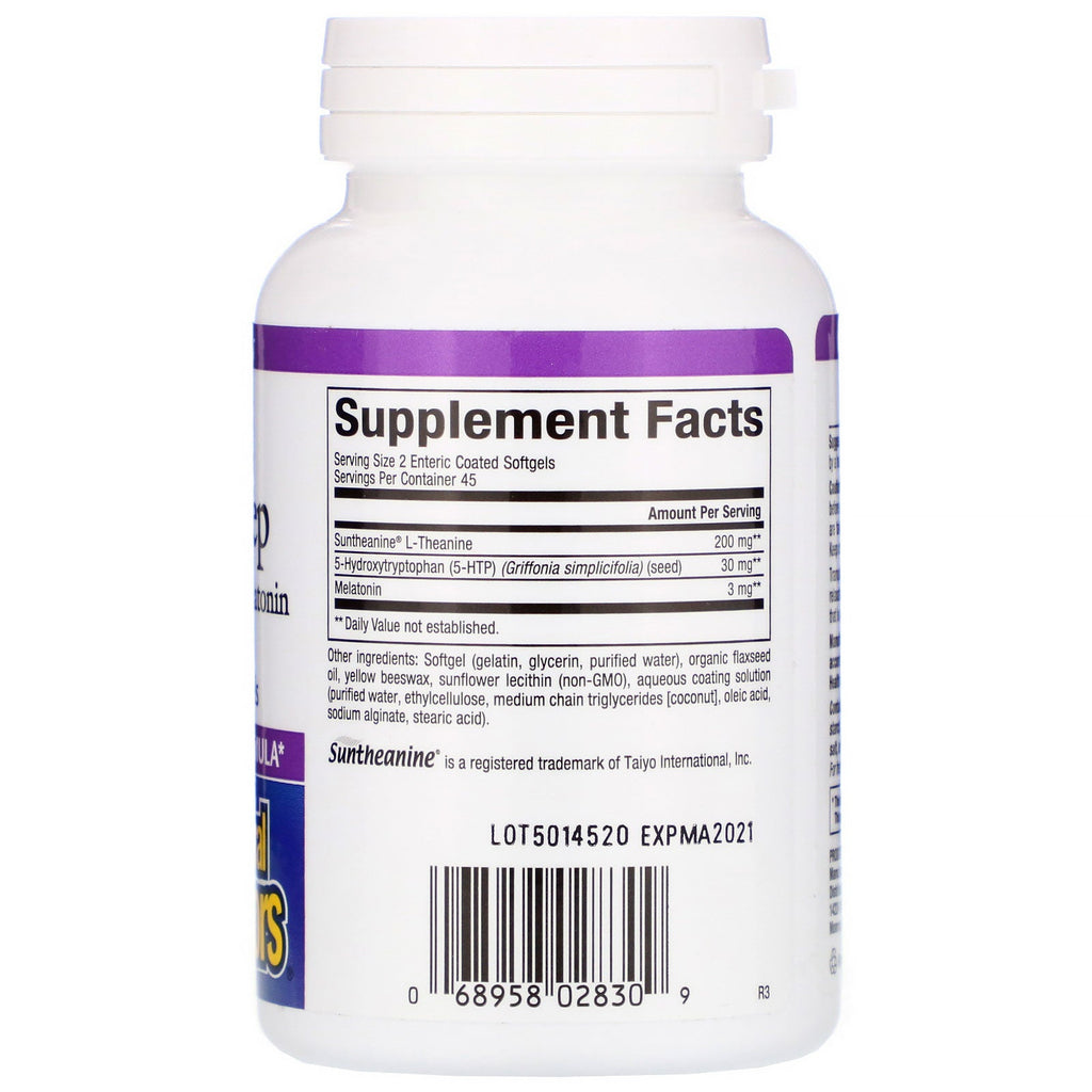 Natural Factors, Stress-Relax, Tranquil Sleep, 90 Enteric Coated Softgels