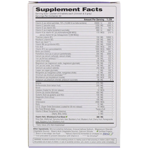 Super Nutrition, Opti-Energy Pack, suplemento multivitamínico/multimineral, 30 paquetes (6 pestañas cada uno)