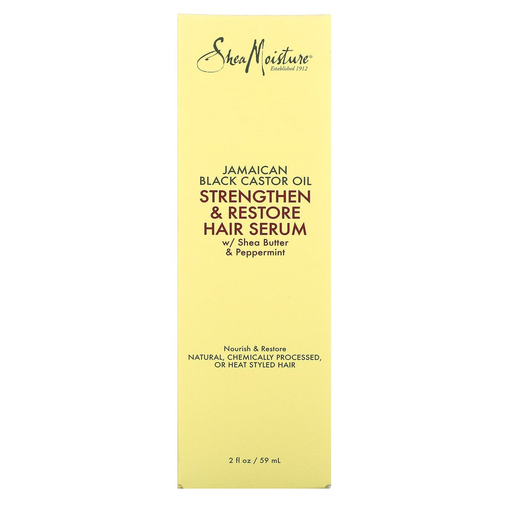 SheaMoisture, Jamaican Black Castor Oil, Strengthen & Restore Hair Serum,  2 fl oz (59 ml)