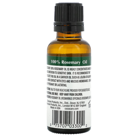 Cococare, 100% Rosemary Oil, 1 fl oz (30 ml)