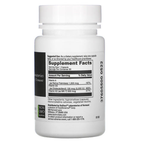 DaVinci Laboratories of Vermont, A-D-K, 60 Capsules