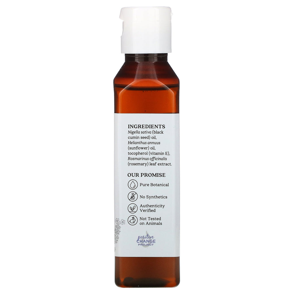 Aura Cacia, hudplejeolie, sort frø, 4 fl oz (118 ml)