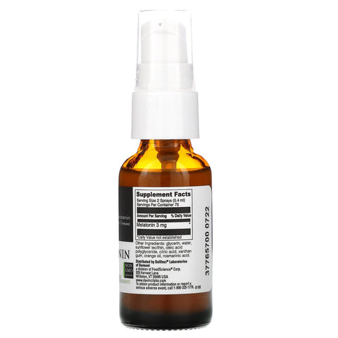 DaVinci Laboratories of Vermont, Liposomal Melatonin Spray, 1 fl oz (30 ml)