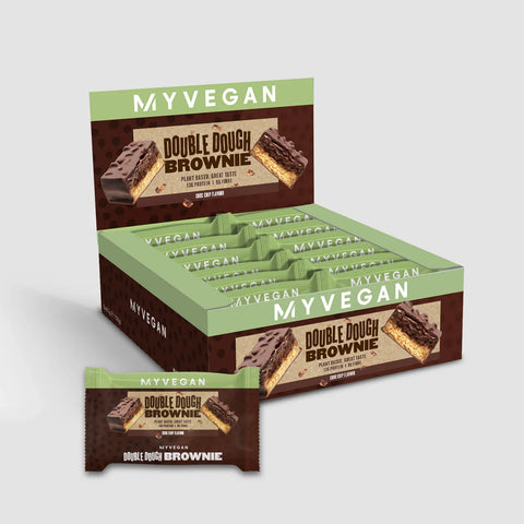 MyVegan Double Dough Brownie – Chocolate Chip 12 x 60g