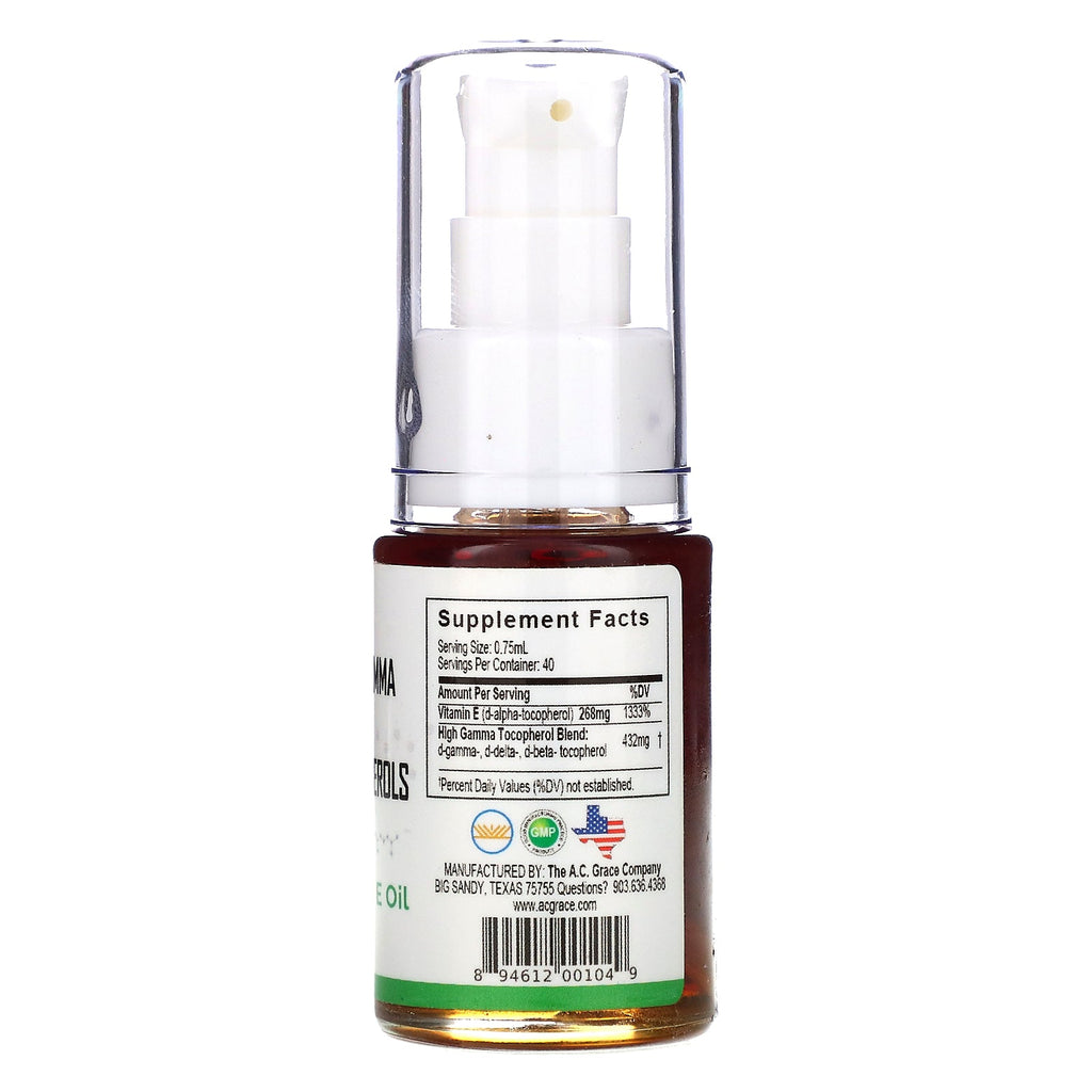 AC Grace Company, Unique E, Natural Vitamin E Oil, 1 fl oz (30 ml)