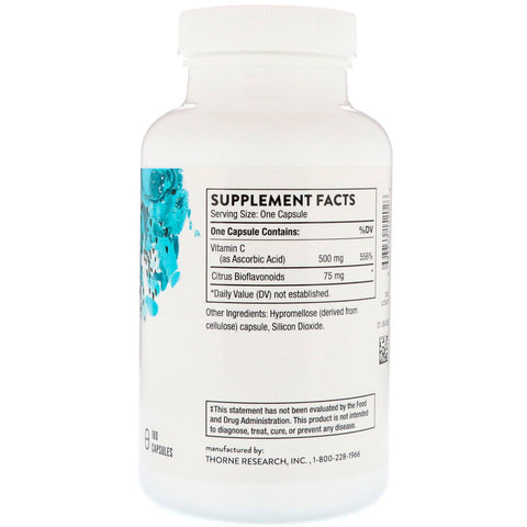 Thorne Research, C-vitamin med flavonoider, 180 kapsler