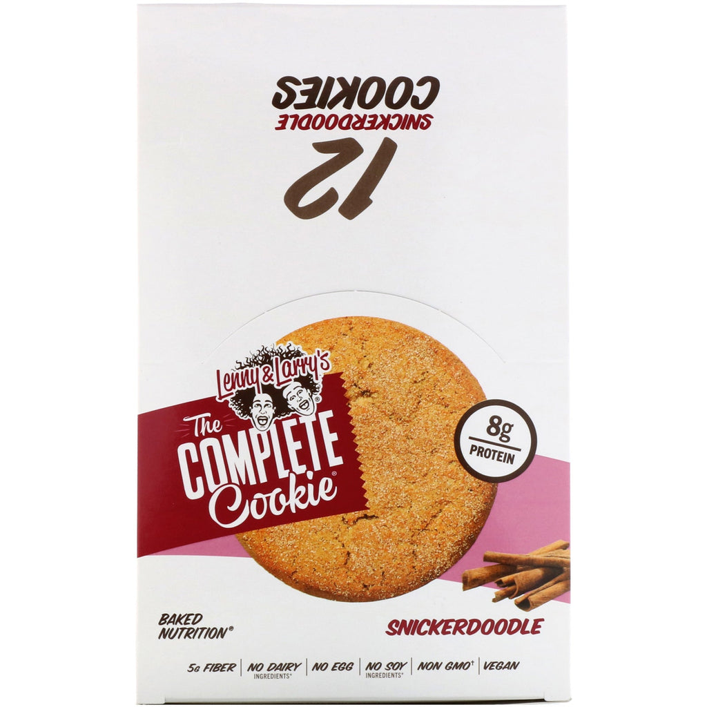 Lenny &amp; Larry's, The COMPLETE Cookie, Snickerdoodle, 12 småkager, 2 oz (57 g) hver