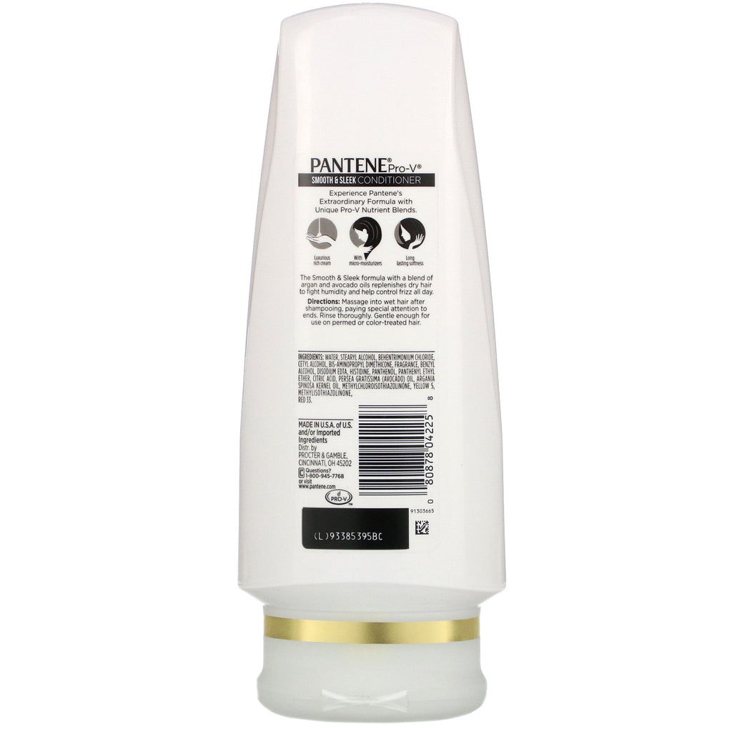 Pantene, Pro-V, Smooth & Sleek Conditioner, 12 fl oz (355 ml)