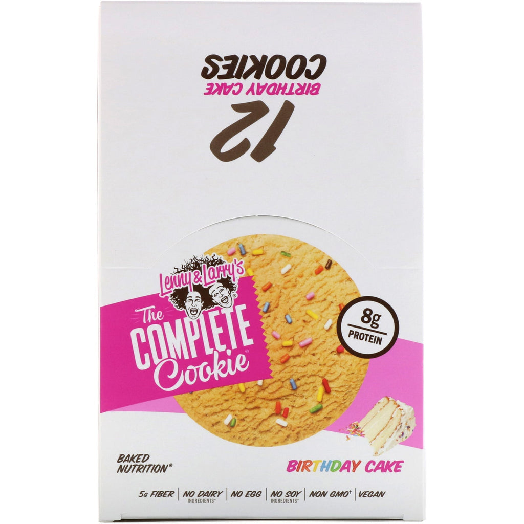 Lenny &amp; Larry's, The COMPLETE Cookie, Fødselsdagskage, 12 småkager, 2 oz (57 g) hver