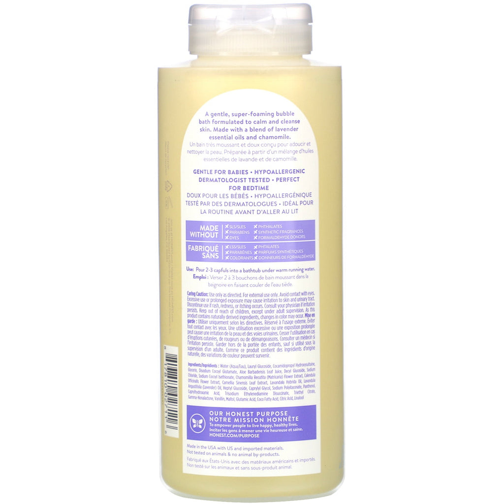 The Honest Company, Baño de burbujas verdaderamente calmante, lavanda, 355 ml (12,0 oz. líq.)