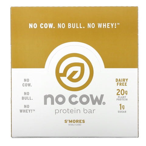 No Cow, Protein Bar, S'mores, 2,12 oz (60 g)