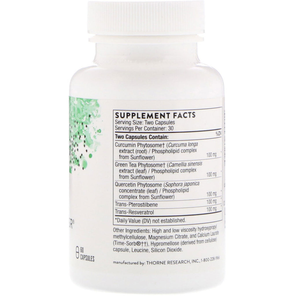 Thorne Research, PoliResveratrol-SR, 60 cápsulas