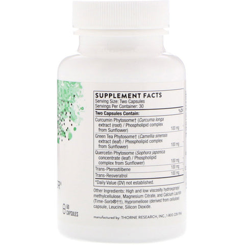 Thorne Research, PolyResveratrol-SR, 60 kapsler