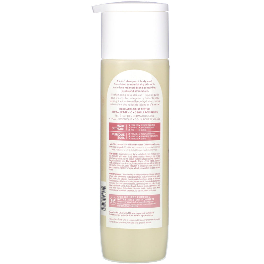 The Honest Company, Gently Nourishing Shampoo + Body Wash, Sweet Almond, 10.0 fl oz (295 ml)