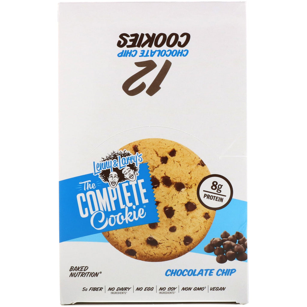 Lenny &amp; Larry's, The COMPLETE Cookie, Chocolate Chip, 12 Cookies, 2 oz (57 g) hver