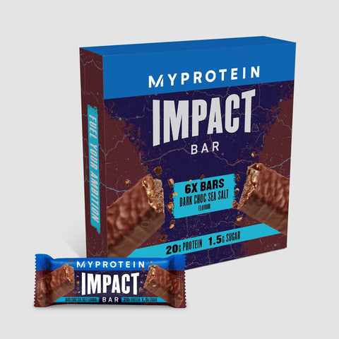 MyProtein Impact Protein Bar – Dark Chocolate Sea Salt – 12x64g