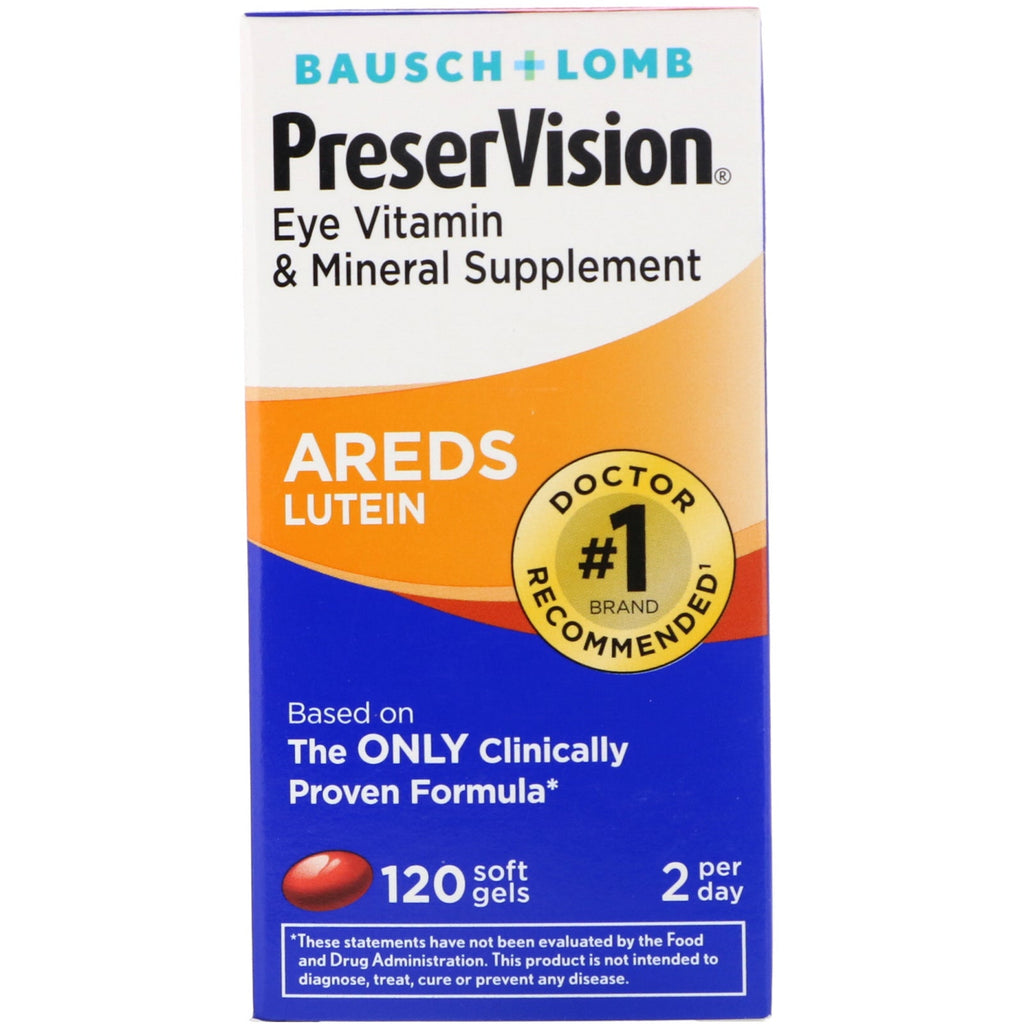 Bausch &amp; Lomb, AREDS Lutein, 120 bløde geler