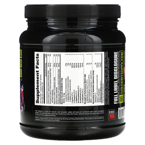 NutraBio Labs, Intra Blast, Intra Workout Amino Fuel, Grape Berry Crush, 1.6 lb (722 g)