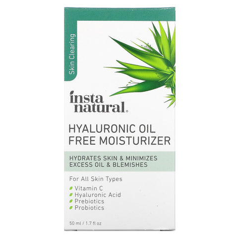 InstaNatural, hyaluronisk oliefri fugtighedscreme, 1,7 fl oz (50 ml)