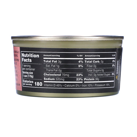 Crown Prince Natural, Alaskan Pink Salmon, uden skind og ben, 6 oz (170 g)