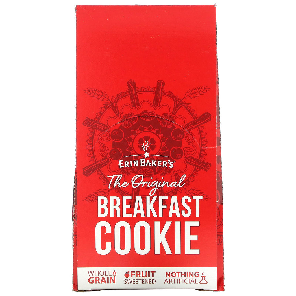 Erin Baker's, The Original Breakfast Cookie, mantequilla de maní, 12 galletas, 3 oz (85 g) cada una