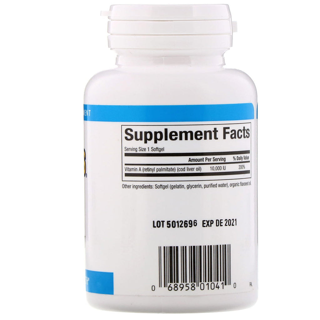 Natural Factors, Vitamin A, 10,000 IU, 180 Softgels