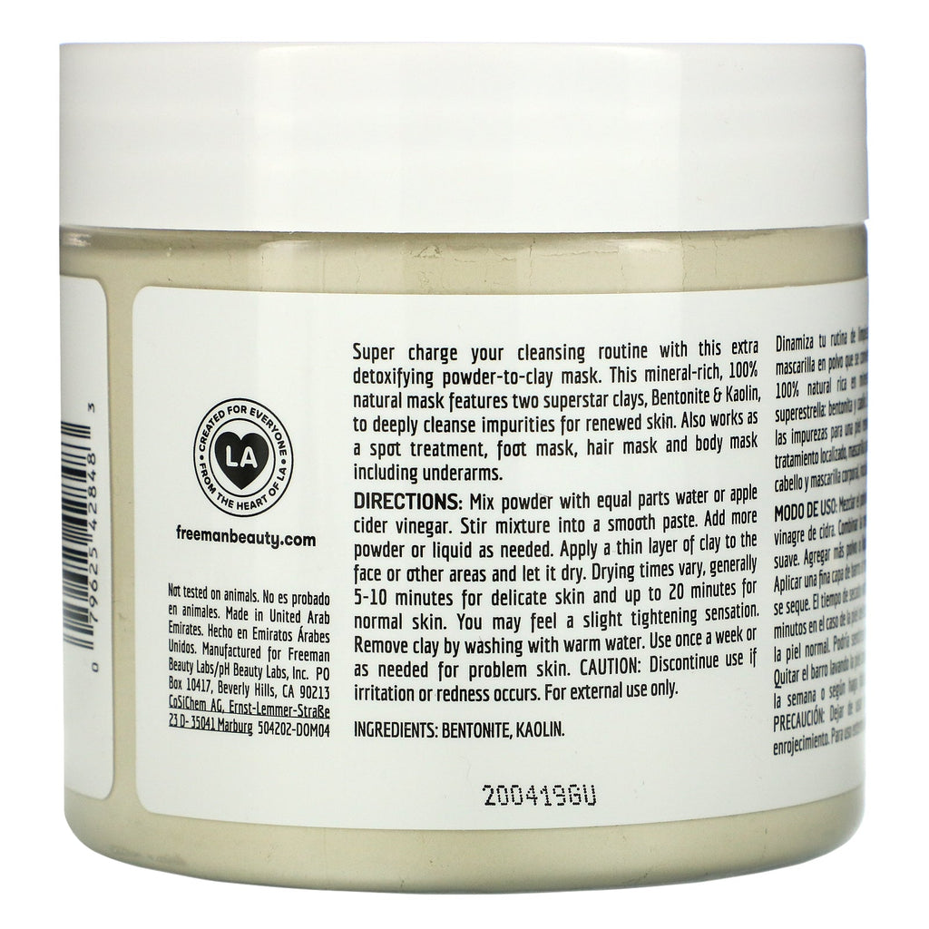 Freeman Beauty, Deep Cleansing Powder-To-Clay Beauty Mask, 13 oz (370 g)