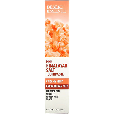 Desert Essence, Pink Himalayan Salt Toothpaste, Creamy Mint, 6.25 oz (176 g)