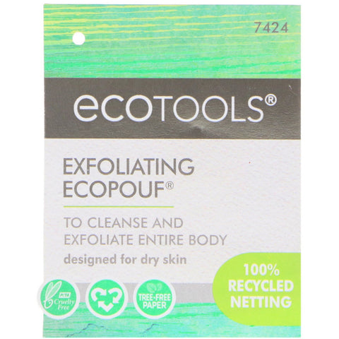 EcoTools, Exfoliating EcoPouf Sponge, 1 Sponge