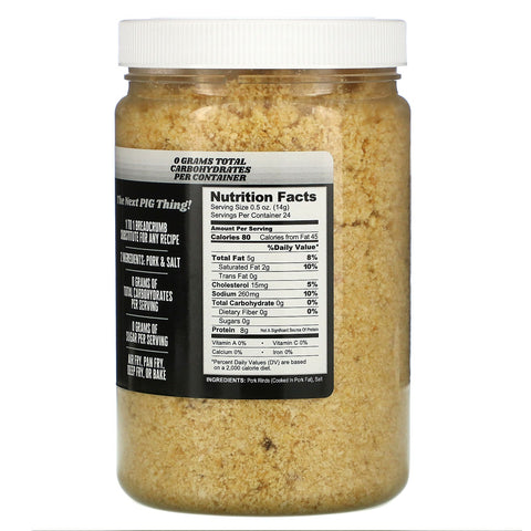 Pork King Good, Pork Rind Crumbs, Unseasoned, 12 oz (340 g)