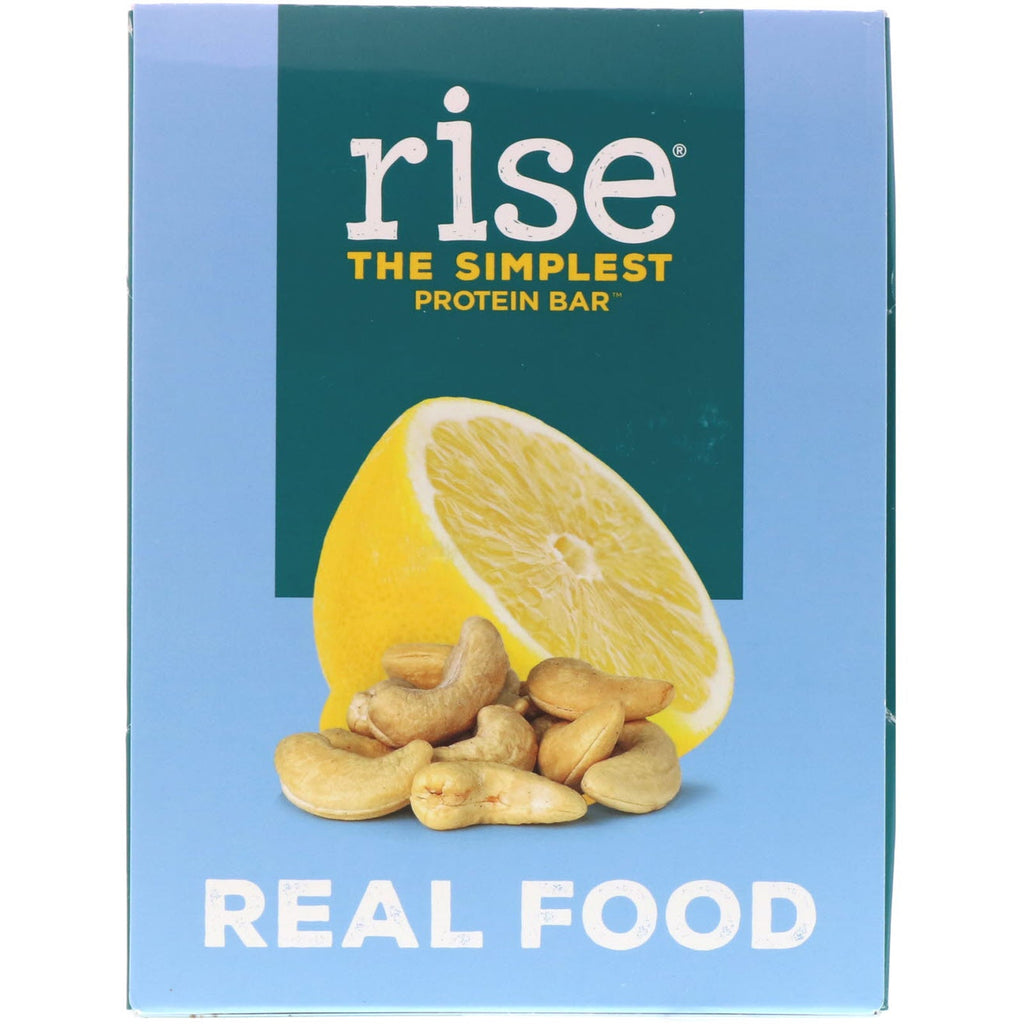 Rise Bar, DEN ENKLESTE PROTEINBAR, Lemon Cashew, 12 barer, 2,1 oz (60 g) hver