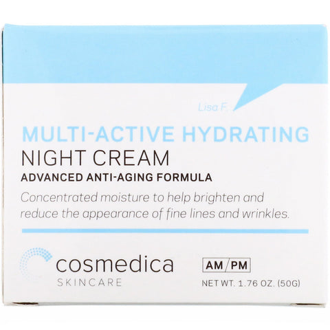 Cosmedica Skincare, Multi-Active Hydrating Night Cream, Advanced Anti-Aging Formula, 1,76 oz (50 g)