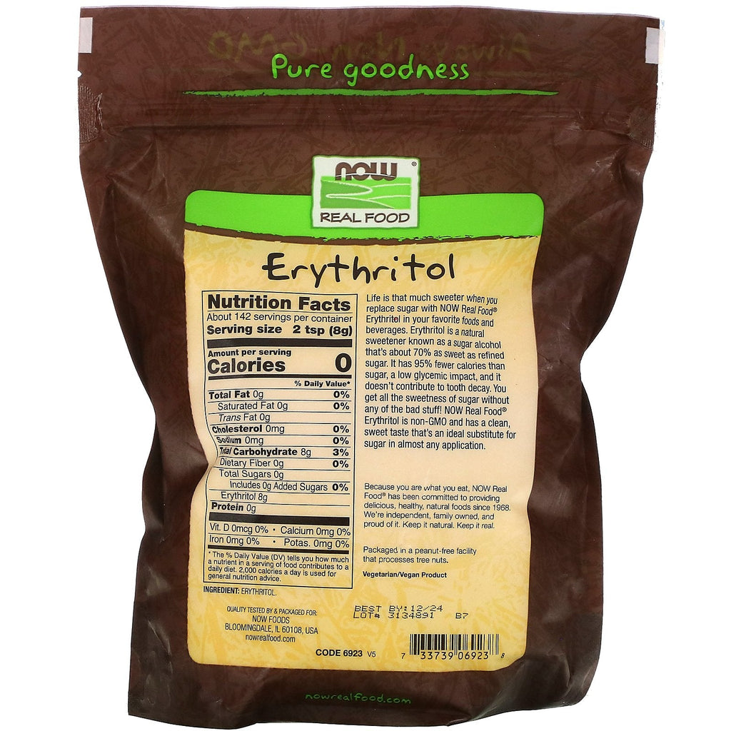 Now Foods, Real Food, Erythritol, 2.5 lbs (1,134 g)