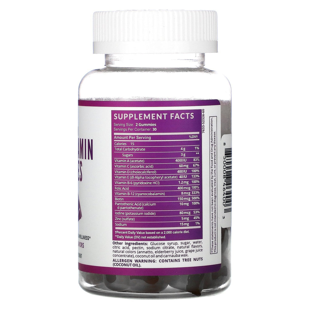 Havasu Nutrition, Premium Multivitamin Gummies, Natural Fruit Flavors,  60 Gummies