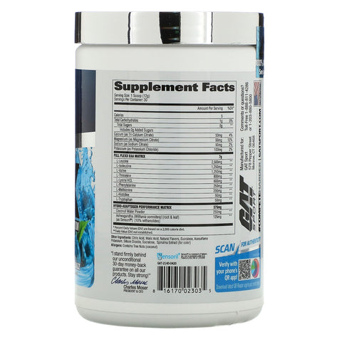 GAT, Flexx EAAs + Hydration, Blue Razz, 12.69 oz (360 g)