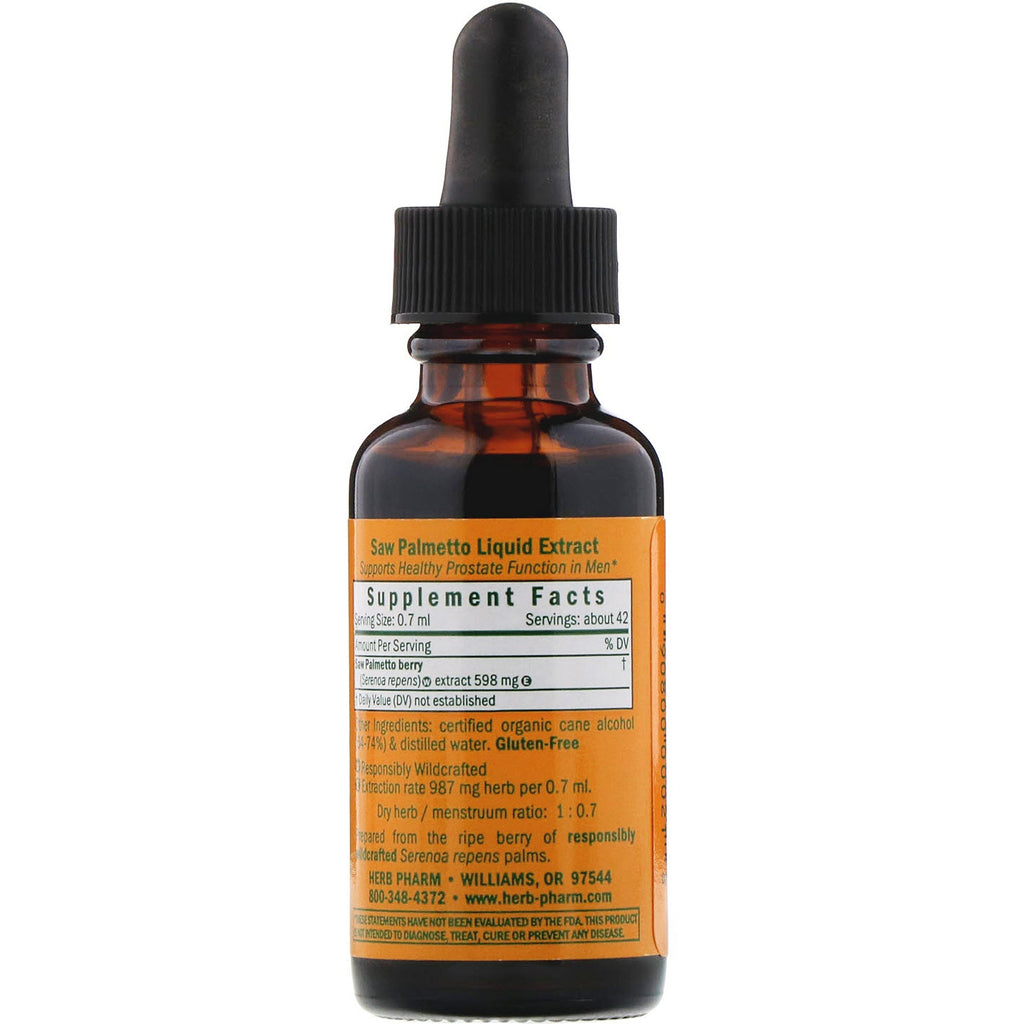 Herb Pharm, Saw Palmetto, 1 fl oz (30 ml)