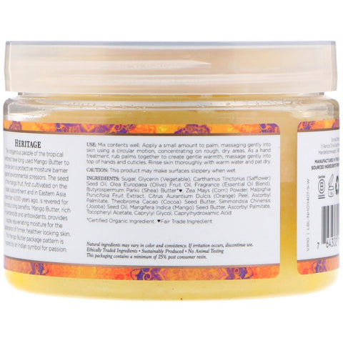 Nubian Heritage, Exfoliante para manos y cuerpo, Mantequilla de mango, 12 oz (340 g)